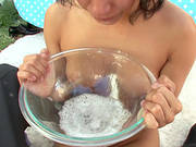Gia Steel Gets Face Fucked And Deepthroats In Thong