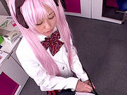 Amateur Asian Teen With Pigtail In Uniform Delivering Fantastic Blowjob Clothed Sex