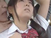 Young Jap Schoolgirl Is Seduced By Old Man In Bus