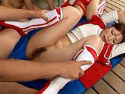 Japanese Model In Baseball Team Gangbang