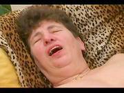 Hot Granny Gets A Hard Cock In Her Hairy Pussy