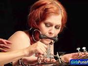 Restrained ### Whipped And Toyed