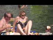 Chubby Slut Eats Some Juicy Snatch At The Beach