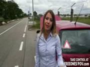 Blonde Babe Nikky Thorne Gets Cunt Rubbed In Car