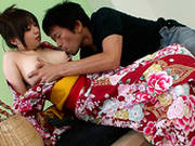 Exotic Babe In Kimono Nozomi Hazuki Sucks Fingers And Gets Her Muff Finger Fucked