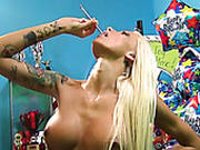 Super Tight Blonde Chick With Huge Tits Rikki Six Blows Fat Dick