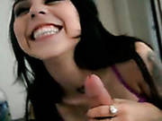 Filthy Raven Haired Teen Blows Hard Penis Of Her Fat Guy
