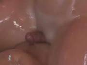 Slippery Masseuse Babe Gets Hot Cumshot