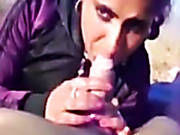 Awesome Blowjob By The Dark Haired Indian Outdoors