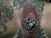 Extravagant Tattooed And Pierced Whore Gives Blowjob