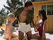 Young Sexy Bitches Get Poked At The Pool By The Guy