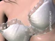 Hot 3d Anime Babe Pose In Her Lingerie