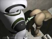 3d Animation Robot Captive