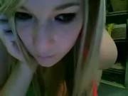 Awesome Blonde Teen Fingering Her Wet Pussy