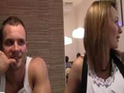 Smoking Sexy Euro Babe In Bar Picked Up