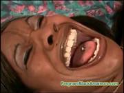 Black Horny Preggo Slut Gets Fucked By Wh 