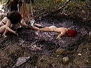 Bikini Girls On Dinosaur Planet Mud Scene