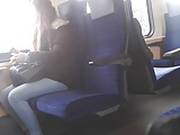Train Flash With Cum She Looks A Lot And Likes It