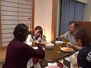 Old Man Start Touching Sons Gf Under The Table