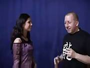 Cute Brunette In Casting With Old Producer