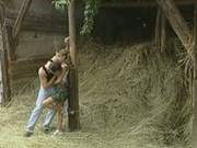 German Teen Gets Pounded In The Barn
