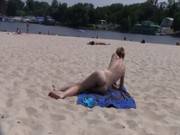 Big Boob And Slim Teen Nudists Lay Out In 