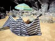 French Nudiste Masturbates On The Beach