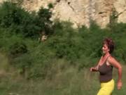 Amateur Granny Gilf Sucks Young Cock Outdoor