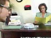 Mature Mom Fucks Computer Repairman In Her Office
