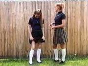 2 Girls Wetting Their Panties