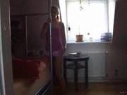 Hot Strip Tease And Blowjob From Blonde