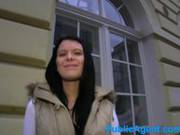 Publicagent Black Haired Tattoo Babe Fucks Guy In Hotel