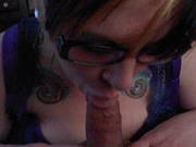 Hair Stylist Knows How To Blow And Swallow