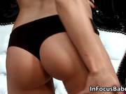 Hot Raven Babe With A Firm Ass Loves