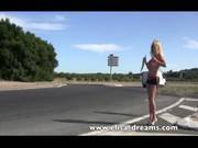 Flashing And Nude In Public Hitchhiking