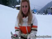 Pretty Blonde Babe Payed Then Flashed Her 