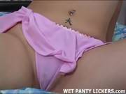 Horny Amateur Rubbing Her Soaking Wet Panties