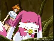 Busty Pink Haired Hentai Cutie Riding On 