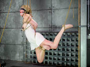 Hot Blonde Minx Winnie Rider Taking Her Punishment