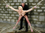 Hot Blonde Samantha Sin Bound And Gagged And Spanked