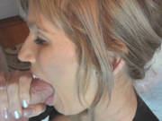 Blonde Milf Jolene Gets Her Face Covered With Cum