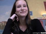 Pretty Brunette Fucking In A Public Toilet