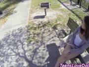 Gagging On A Long Dick Outdoors