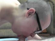 Slutty And Geeky Wife Shelly Is Swallowing A Stiff Cock