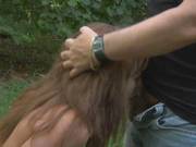 Slave Girl Prisoner And Chained In The Woods Experiences Bdsm Pleasures