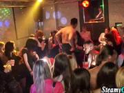 Horny Amateurs Fuck Stripped On The Dance Floor