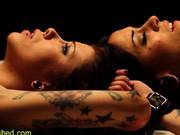 Clamped And Bent Lesbos Fuck Hard 