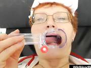 Nurse Granny Play With Her Old Pussy