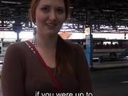 Amateur Busty Eurobabe Fucked In Bus Station For Cash