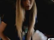 Pretty Teen Girl Anjelica Rubs Her Clit Until She Squirts